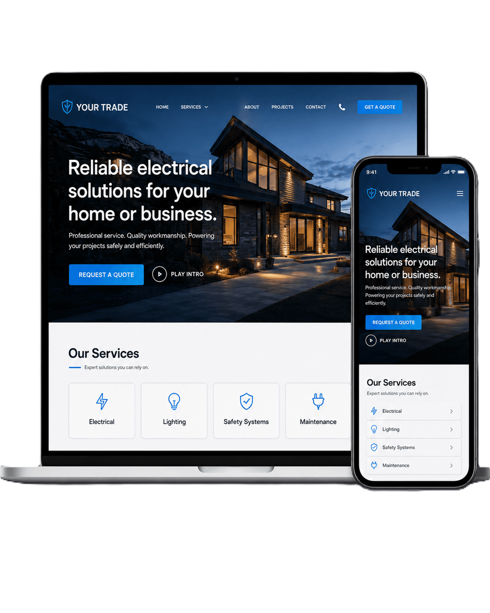 Electrical website concept